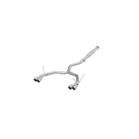 MBRP 3-Inch Cat-Back Exhaust Quad Armor Pro 2.4L 2022-2025 Subaru WRX T304 Stainless Steel Rear