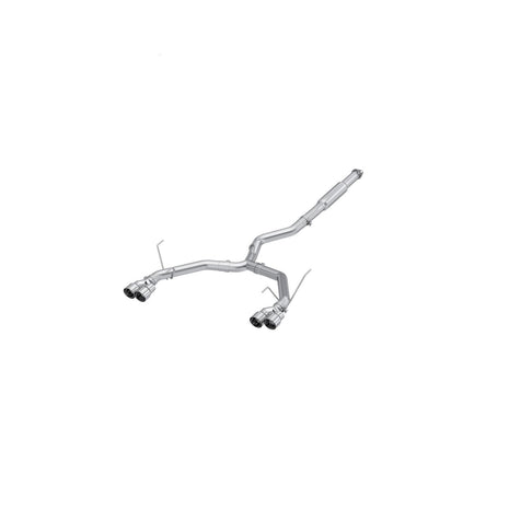 MBRP 3-Inch Cat-Back Exhaust Quad Armor Pro 2.4L 2022-2025 Subaru WRX T304 Stainless Steel Rear
