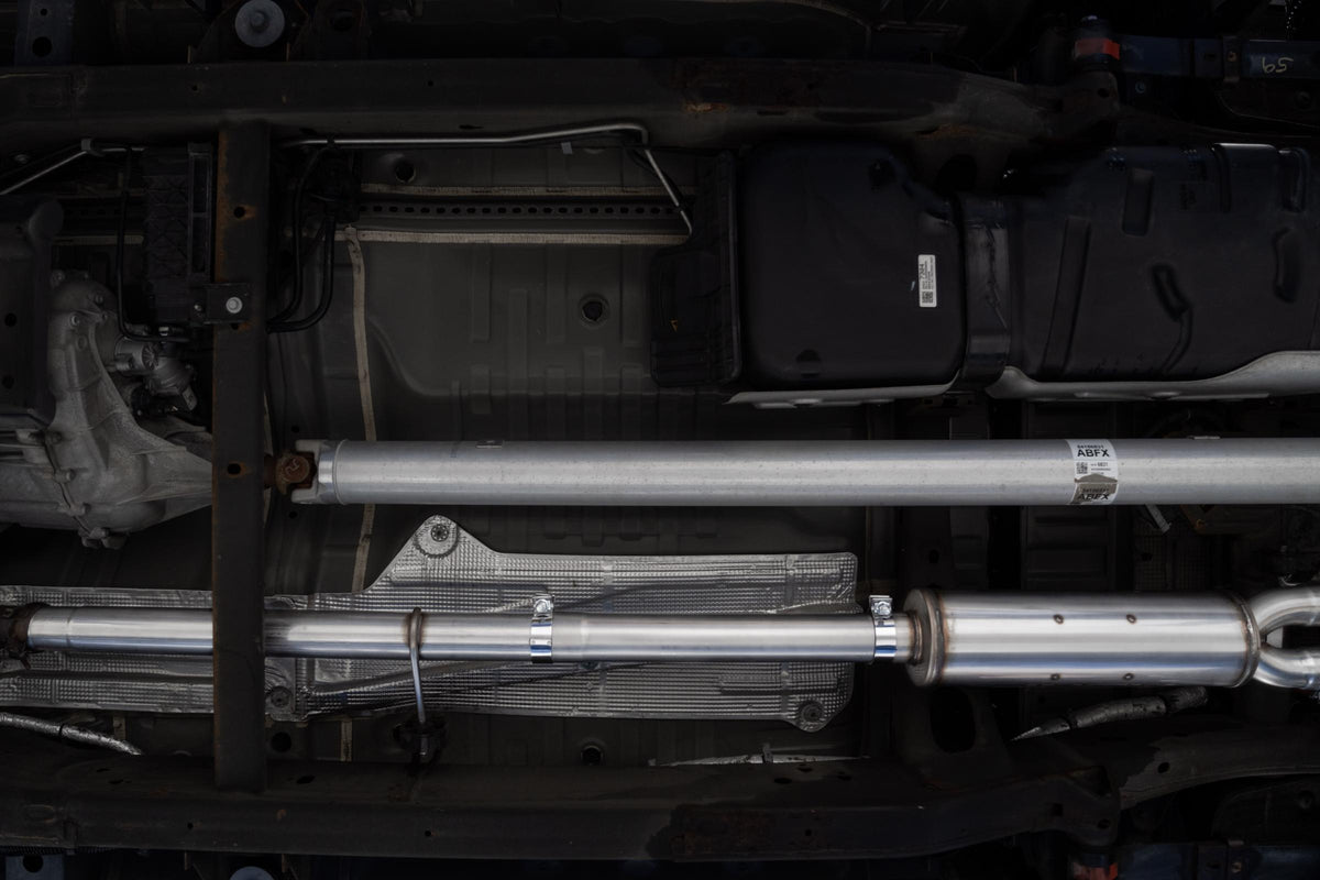MBRP 2.5-Inch|3-Inch Cat-Back Exhaust Quad Armor Pro 5.3L Gas 2019-2026 Chevy Silverado 1500; 2022 Chevy Silverado 1500 LTD; 2019-2026 GMC Sierra 1500; 2022 GMC Sierra 1500 Limited