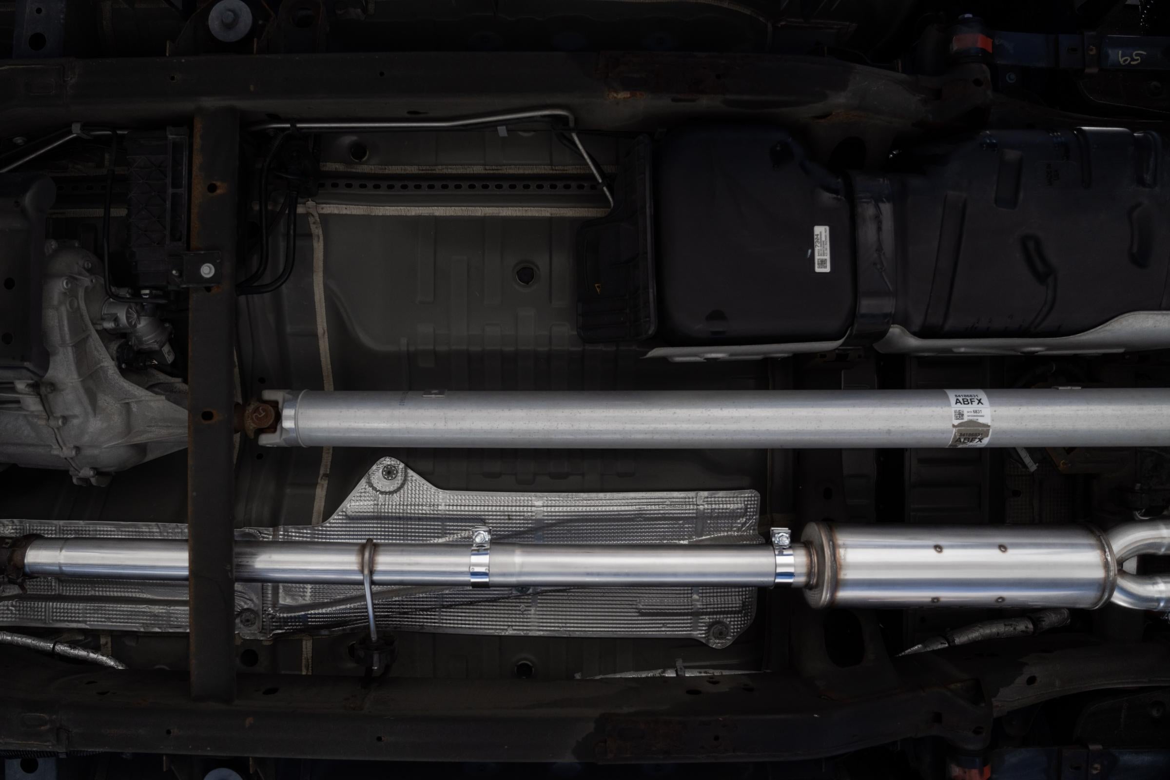 MBRP 2.5-Inch|3-Inch Cat-Back Exhaust Quad Armor Pro 5.3L Gas 2019-2026 Chevy Silverado 1500; 2022 Chevy Silverado 1500 LTD; 2019-2026 GMC Sierra 1500; 2022 GMC Sierra 1500 Limited