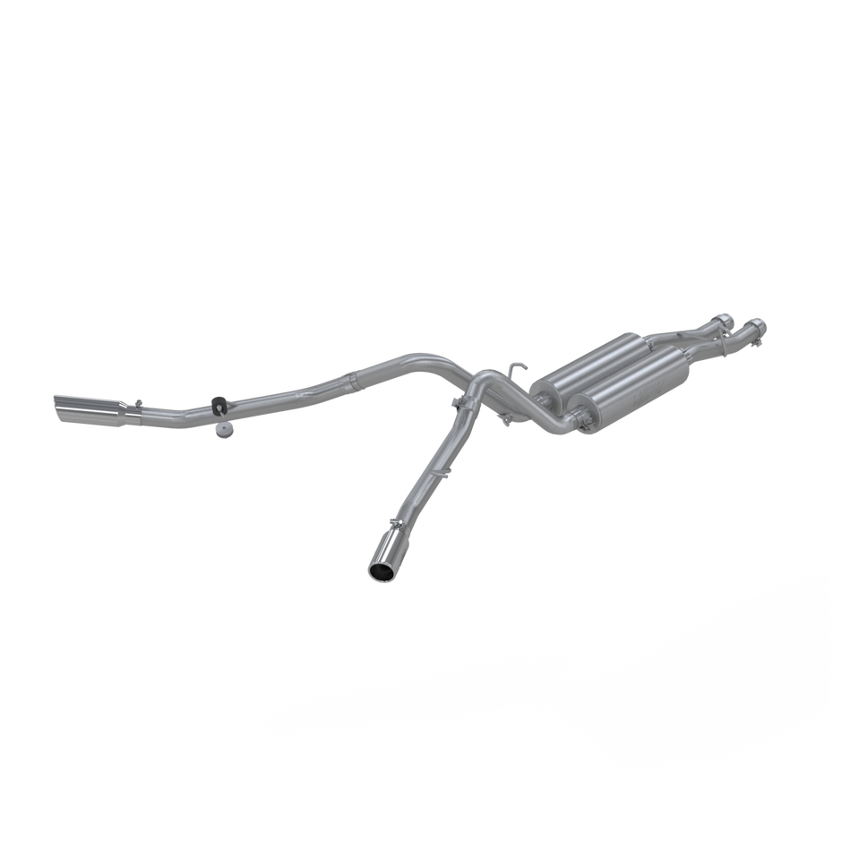 MBRP 2.5-Inch Cat-Back Exhaust Dual Armor Plus 6.0L 2001-2006 Chevy Silverado 1500 HD; 2001-2006 GMC Sierra 1500 HD