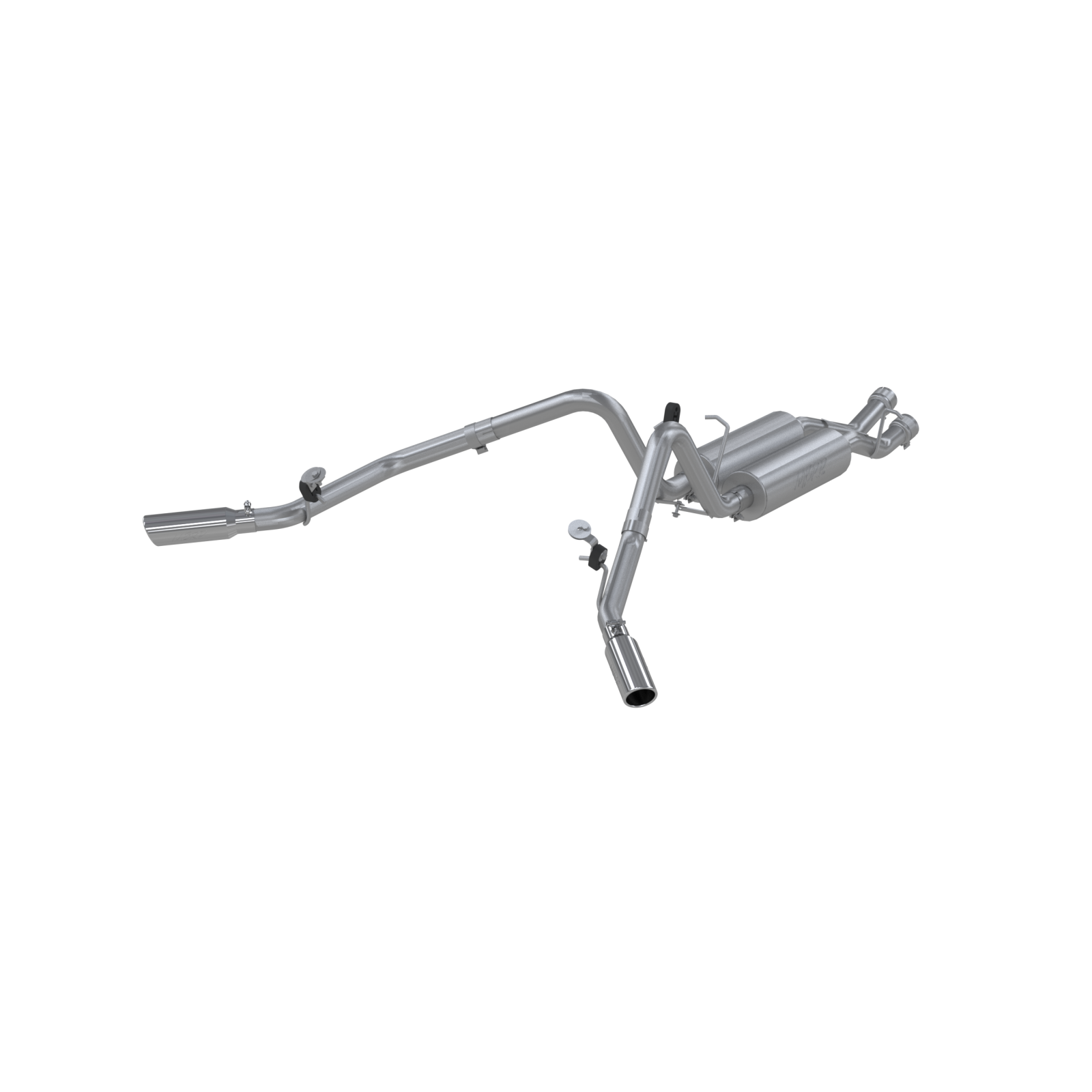 MBRP 2.5-Inch Cat-Back Exhaust Dual Armor Plus 6.0L Gas 2001-2006 Chevy Silverado 2500 HD; 2007 Chevy Silverado 2500 HD Classic; 2001-2006 GMC Sierra 2500 HD; 2007 GMC Sierra 2500 HD Classic