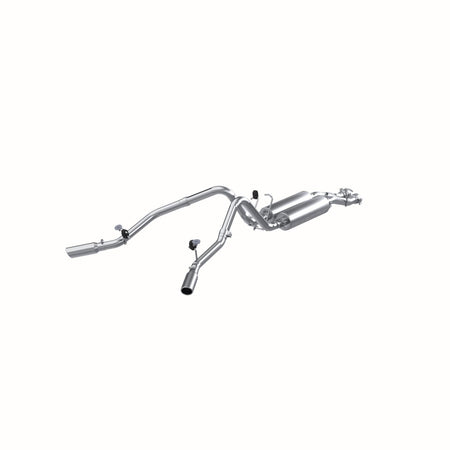 MBRP 2.5-Inch Cat-Back Exhaust Dual Armor Lite 6.0L Gas 2001-2006 Chevy Silverado 2500 HD; 2007 Chevy Silverado 2500 HD Classic; 2001-2006 GMC Sierra 2500 HD; 2007 GMC Sierra 2500 HD Classic