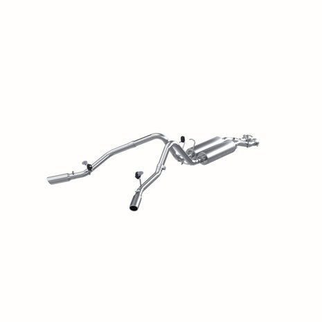 MBRP 2.5-Inch Cat-Back Exhaust Dual Armor Lite 6.0L Gas 2001-2006 Chevy Silverado 2500 HD; 2007 Chevy Silverado 2500 HD Classic; 2001-2006 GMC Sierra 2500 HD; 2007 GMC Sierra 2500 HD Classic