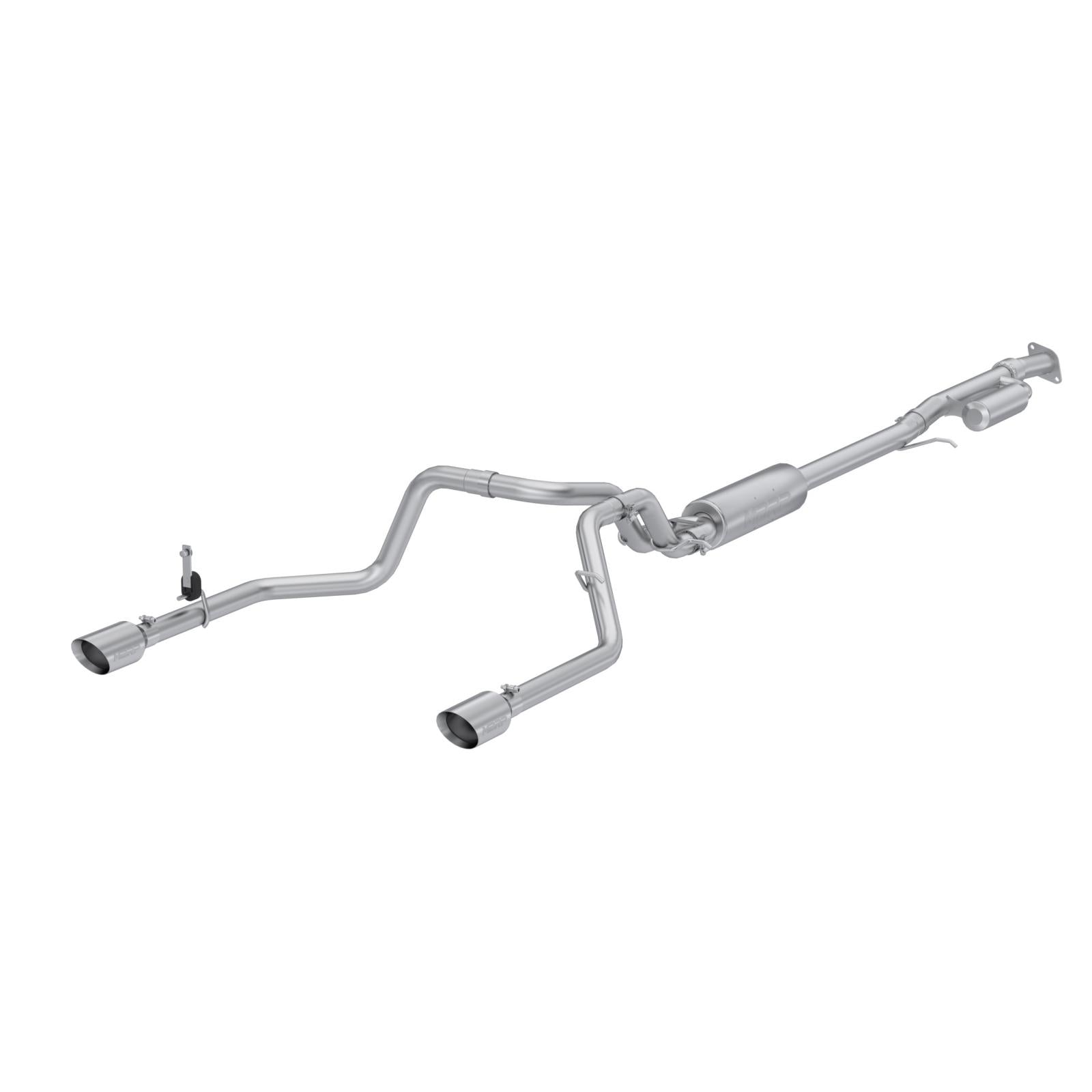 MBRP 3-Inch Cat-Back Exhaust Dual Split Rear Exit Armor Pro 2.7L 2019-2026 Chevy Silverado 1500; 2019-2026 GMC Sierra 1500