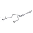 MBRP 3-Inch Cat-Back Exhaust Dual Split Rear Exit Armor Pro 2.7L 2019-2026 Chevy Silverado 1500; 2019-2026 GMC Sierra 1500