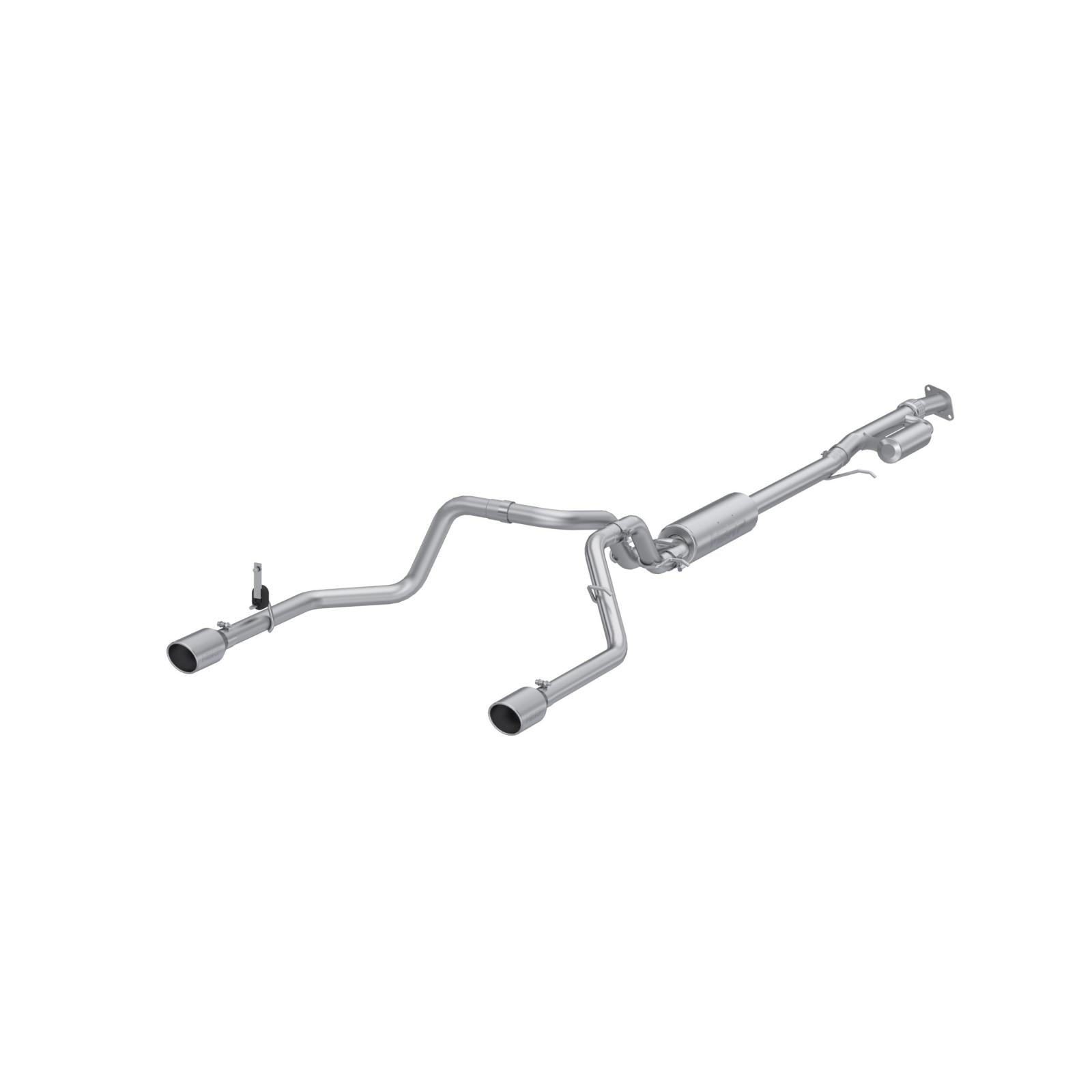 MBRP 3-Inch Cat-Back Exhaust Dual Split Rear Exit Armor Lite 2.7L 2019-2026 Chevy Silverado 1500; 2019-2026 GMC Sierra 1500