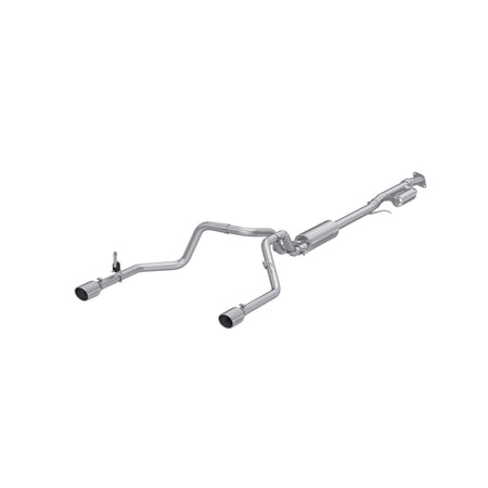 MBRP 3-Inch Cat-Back Exhaust Dual Split Rear Exit Armor Lite 2.7L 2019-2026 Chevy Silverado 1500; 2019-2026 GMC Sierra 1500