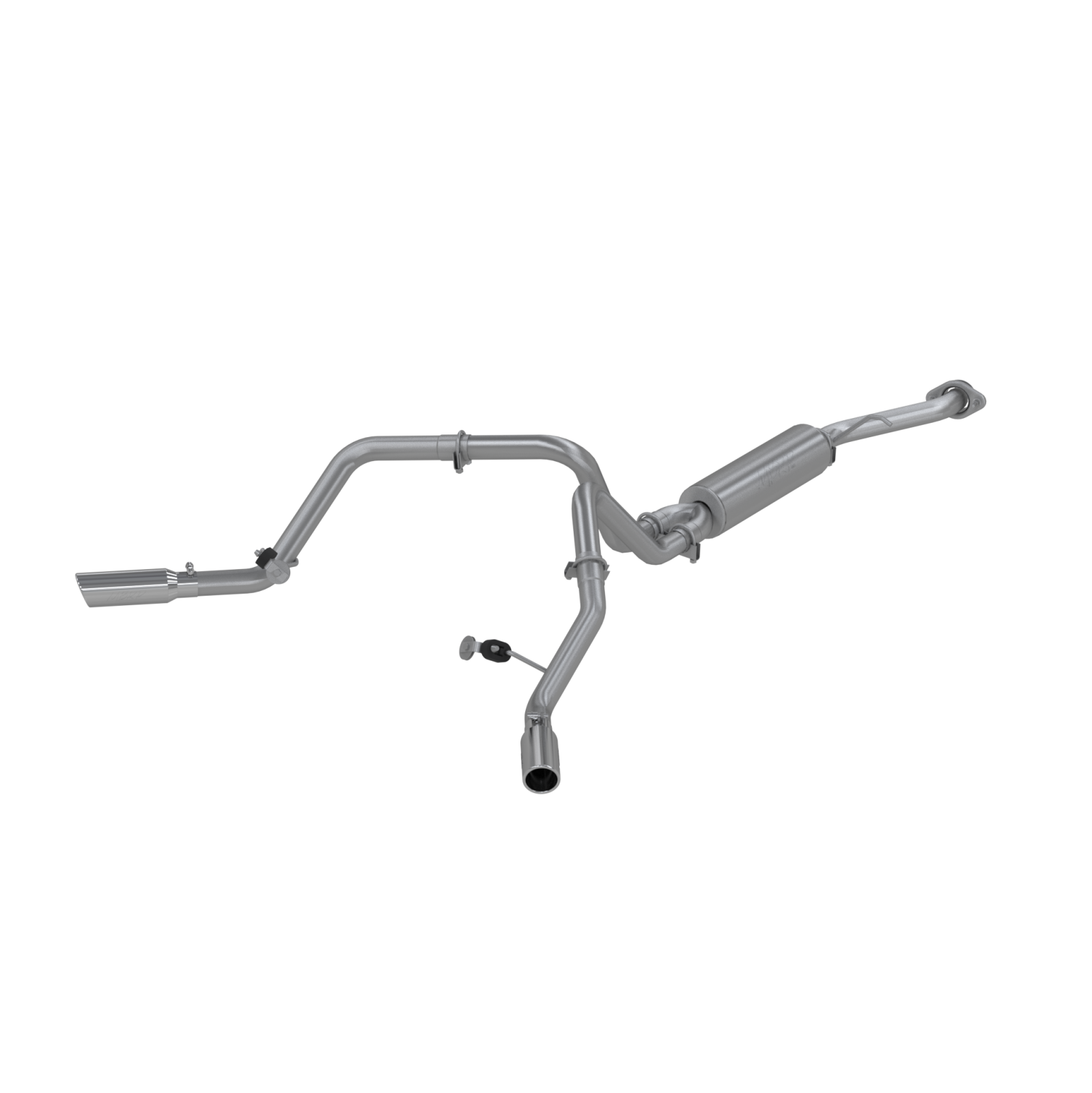 MBRP 2.5-Inch Cat-Back Exhaust Dual Armor Lite 4.8L/5.3L Gas 2003-2006 Chevy Silverado 1500; 2007 Chevy Silverado 1500 Classic; 2003-2006 GMC Sierra 1500; 2007 GMC Sierra 1500 Classic Aluminized Steel Single Cab