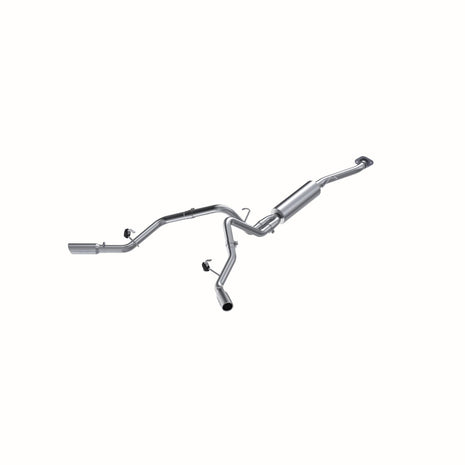 MBRP 2.5-Inch Cat-Back Exhaust Dual Armor Lite 4.8L/5.3L Gas 2003-2006 Chevy Silverado 1500; 2007 Chevy Silverado 1500 Classic; 2003-2006 GMC Sierra 1500; 2007 GMC Sierra 1500 Classic Aluminized Steel Single Cab