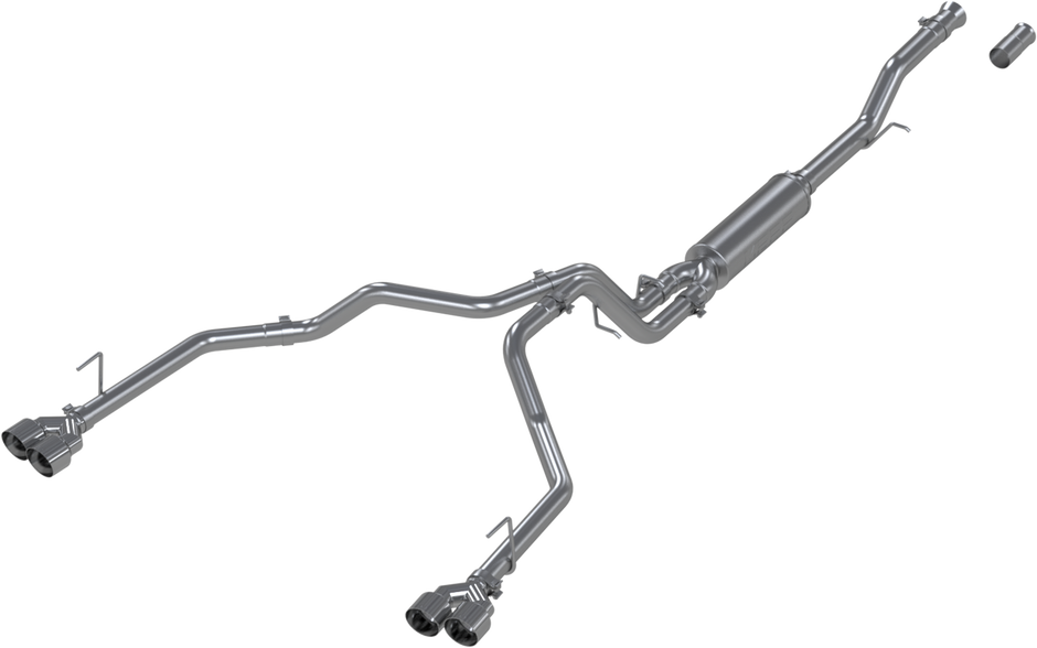 MBRP 3-Inch/2.5-Inch Cat-Back Exhaust Quad Armor Lite 5.3L/6.2L Gas 2021-2026 Chevy Suburban; 2021-2026 GMC Yukon XL