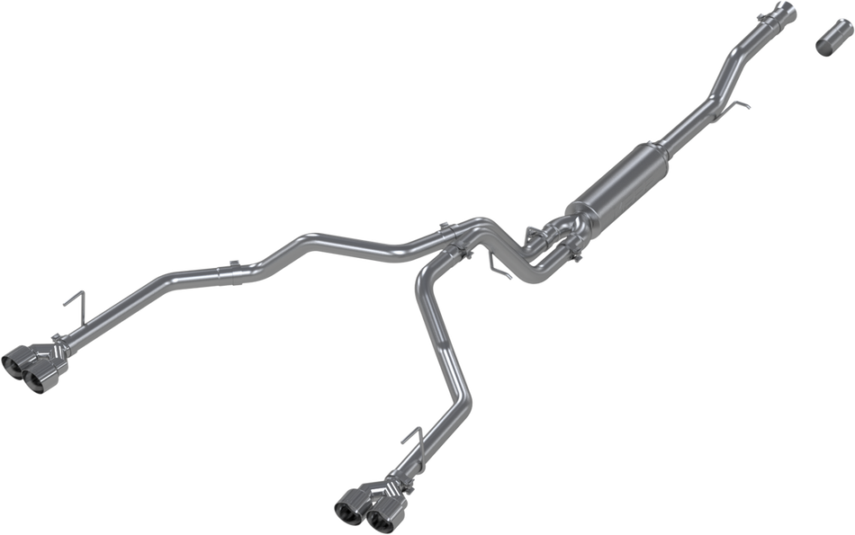 MBRP 3-Inch/2.5-Inch Cat-Back Exhaust Quad Armor Lite 5.3L/6.2L Gas 2021-2026 Chevy Suburban; 2021-2026 GMC Yukon XL