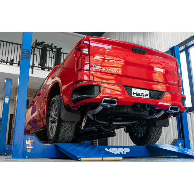 MBRP 2.5-Inch Cat-Back Exhaust Dual Armor Pro 6.2L Gas 2019-2026 Chevy Silverado 1500; 2022 Chevy Silverado 1500 LTD; 2019-2026 GMC Sierra 1500; 2022 GMC Sierra 1500 Limited