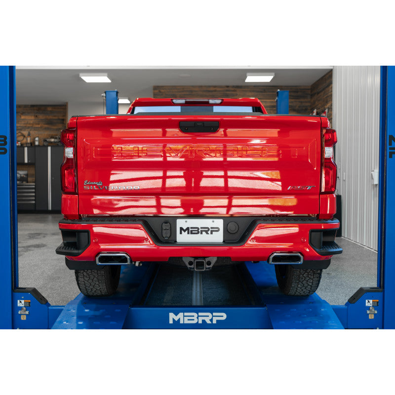 MBRP 2.5-Inch Cat-Back Exhaust Dual Armor Pro 6.2L Gas 2019-2026 Chevy Silverado 1500; 2022 Chevy Silverado 1500 LTD; 2019-2026 GMC Sierra 1500; 2022 GMC Sierra 1500 Limited