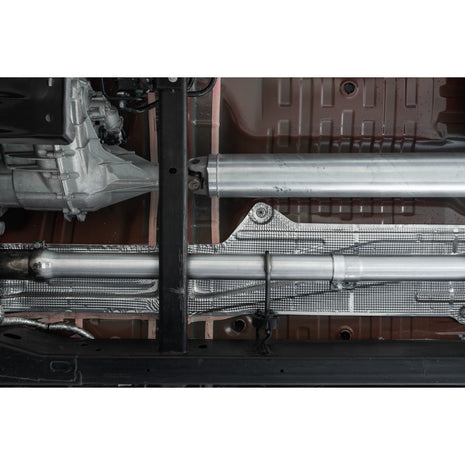 MBRP 2.5-Inch Cat-Back Exhaust Dual Armor Lite 6.2L Gas 2019-2026 Chevy Silverado 1500; 2022 Chevy Silverado 1500 LTD; 2019-2026 GMC Sierra 1500; 2022 GMC Sierra 1500 Limited