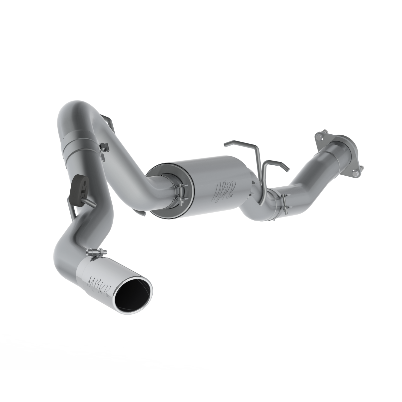 MBRP 3.5-Inch Cat-Back Exhaust Single Side Armor Lite 6.0L Gas 2007-2010 Chevy Silverado 2500 HD; 2007-2010 GMC Sierra 2500 HD