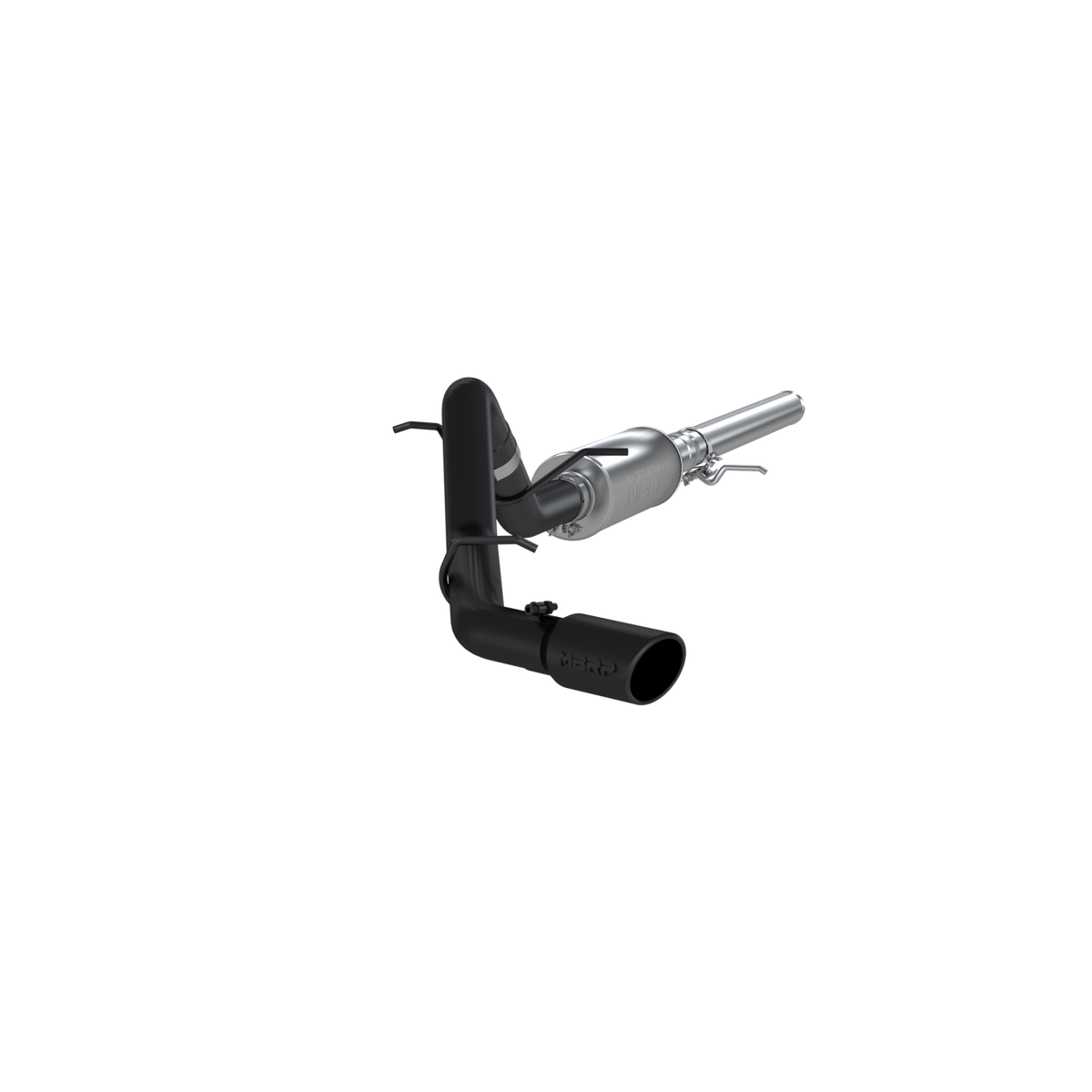 MBRP 3-Inch Cat-Back Exhaust Single Side Exit Armor Black 4.3L/5.3L Gas 2014-2018 Chevy Silverado 1500; 2019 Chevy Silverado 1500 LD; 2014-2018 GMC Sierra 1500; 2019 GMC Sierra 1500 Limited