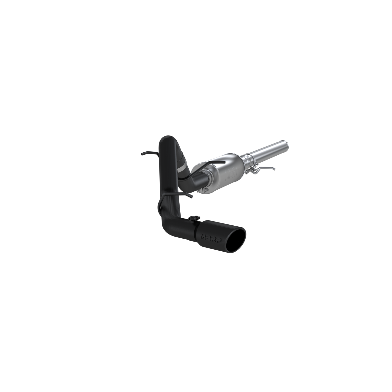 MBRP 3-Inch Cat-Back Exhaust Single Side Exit Armor Black 4.3L/5.3L Gas 2014-2018 Chevy Silverado 1500; 2019 Chevy Silverado 1500 LD; 2014-2018 GMC Sierra 1500; 2019 GMC Sierra 1500 Limited