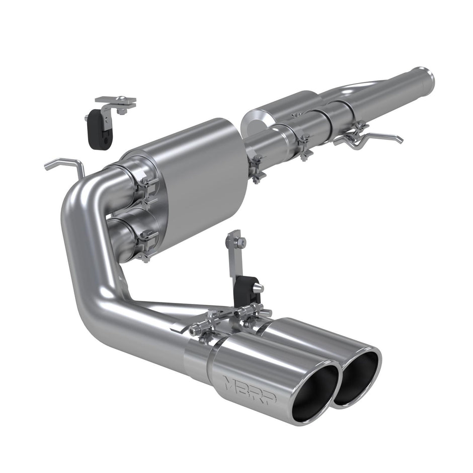 MBRP 3-Inch Cat-Back Exhaust Dual Armor Lite 4.3L/5.3L Gas 2009-2018 Chevy Silverado 1500; 2019 Chevy Silverado 1500 LD; 2009-2018 GMC Sierra 1500; 2019 GMC Sierra 1500 Limited