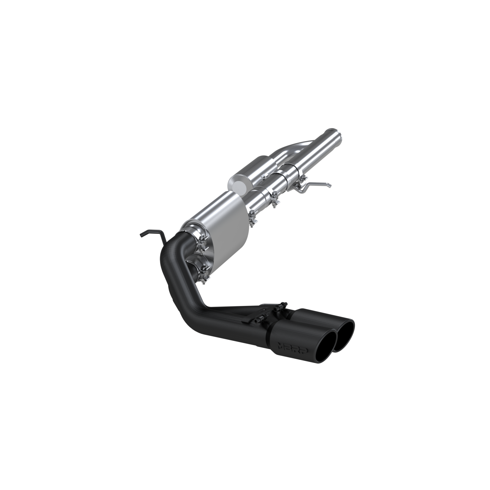 MBRP 3-Inch Cat-Back Exhaust Dual Armor Black 4.3L/5.3L Gas 2009-2018 Chevy Silverado 1500; 2019 Chevy Silverado 1500 LD; 2009-2018 GMC Sierra 1500; 2019 GMC Sierra 1500 Limited