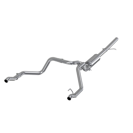MBRP 2.5-Inch Cat-Back Exhaust Dual Armor Plus 5.3L Gas 2019-2026 Chevy Silverado 1500; 2022 Chevy Silverado 1500 LTD; 2019-2026 GMC Sierra 1500; 2022 GMC Sierra 1500 Limited