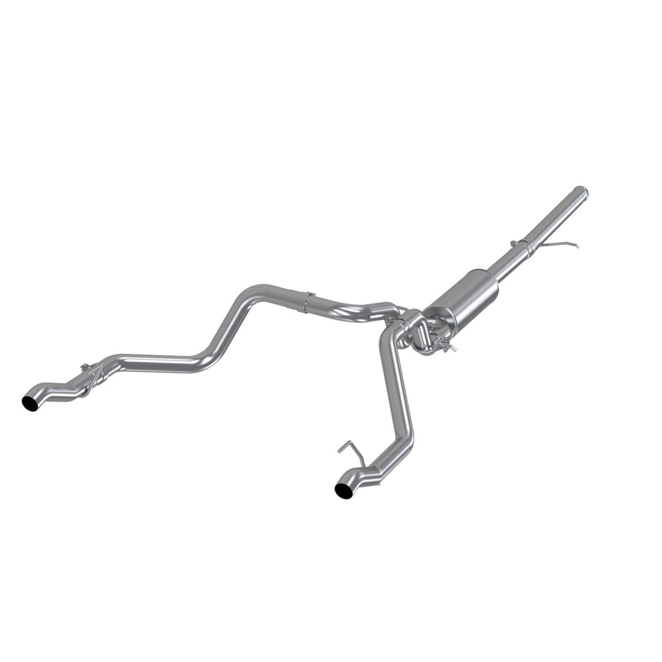 MBRP 2.5-Inch Cat-Back Exhaust Dual Armor Plus 5.3L Gas 2019-2026 Chevy Silverado 1500; 2022 Chevy Silverado 1500 LTD; 2019-2026 GMC Sierra 1500; 2022 GMC Sierra 1500 Limited