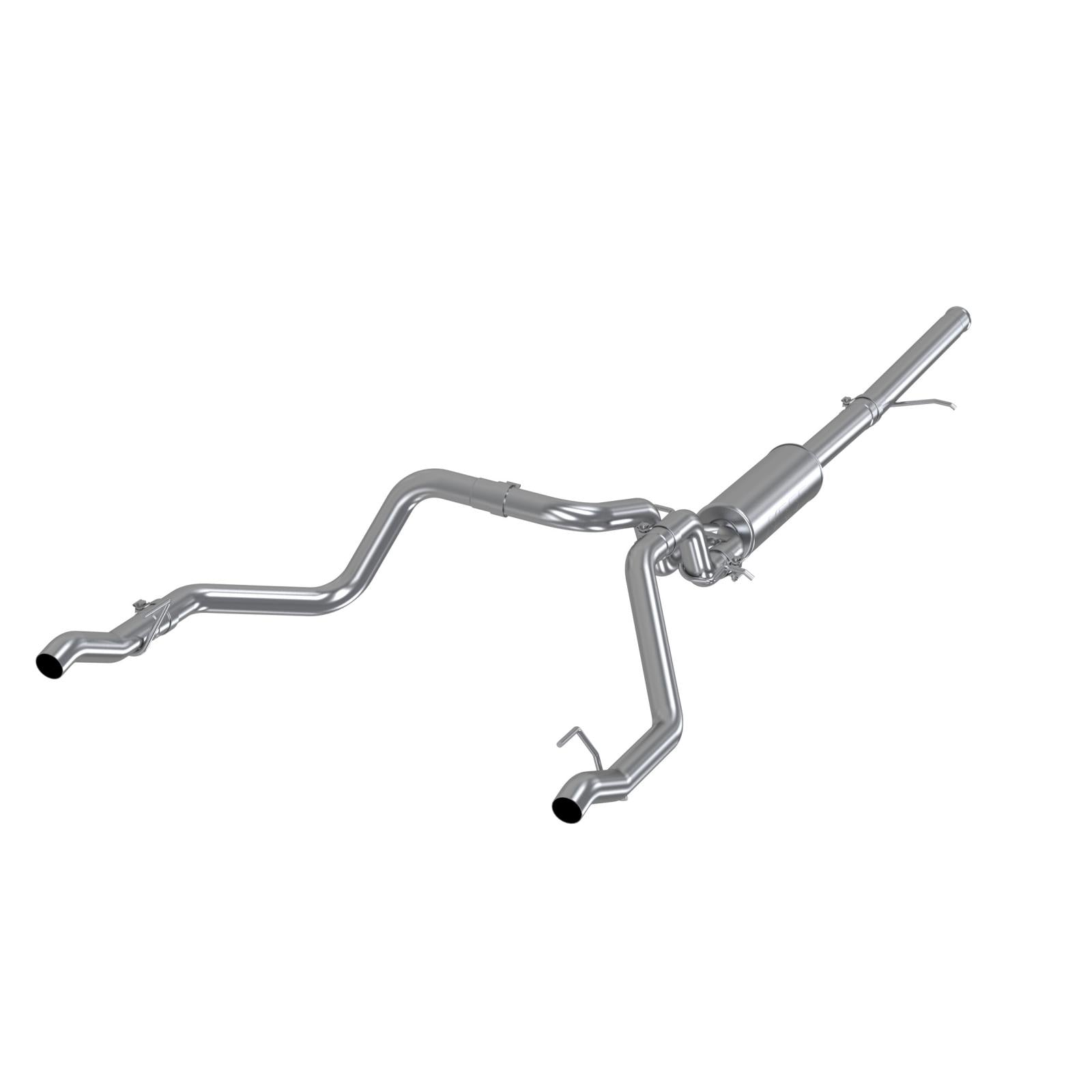 MBRP 2.5-Inch Cat-Back Exhaust Dual Armor Lite 5.3L Gas 2019-2026 Chevy Silverado 1500; 2022 Chevy Silverado 1500 LTD; 2019-2026 GMC Sierra 1500; 2022 GMC Sierra 1500 Limited