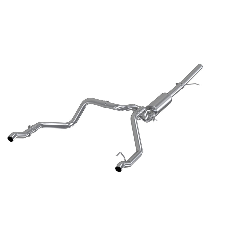 MBRP 2.5-Inch Cat-Back Exhaust Dual Armor Lite 5.3L Gas 2019-2026 Chevy Silverado 1500; 2022 Chevy Silverado 1500 LTD; 2019-2026 GMC Sierra 1500; 2022 GMC Sierra 1500 Limited