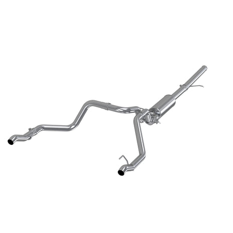 MBRP 2.5-Inch Cat-Back Exhaust Dual Armor Lite 5.3L Gas 2019-2026 Chevy Silverado 1500; 2022 Chevy Silverado 1500 LTD; 2019-2026 GMC Sierra 1500; 2022 GMC Sierra 1500 Limited