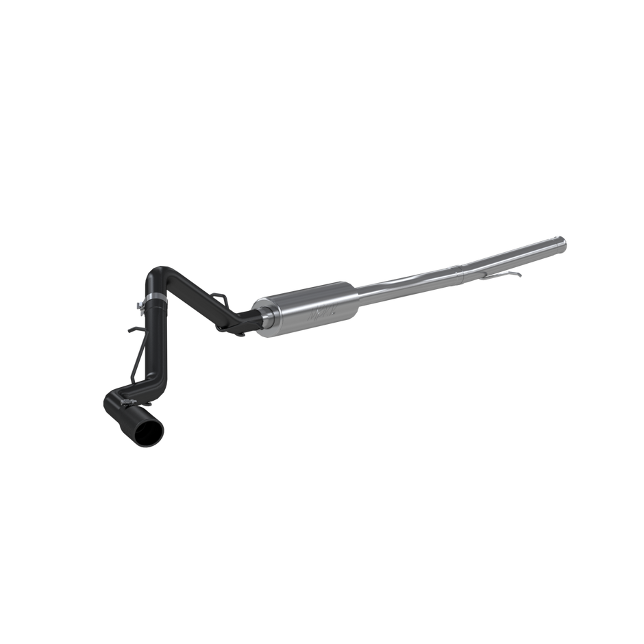 MBRP 3-Inch Cat-Back Exhaust Single Side Armor Black 4.3L/5.3L Gas 2019-2026 Chevy Silverado 1500; 2022 Chevy Silverado 1500 LTD; 2019-2026 GMC Sierra 1500; 2022 GMC Sierra 1500 Limited