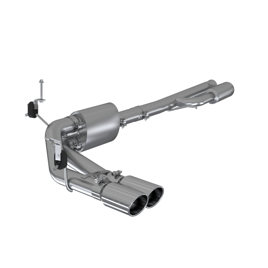 MBRP 3-Inch Cat-Back Exhaust Side Exit Armor Lite 4.3L/5.3L Gas 2019-2026 Chevy Silverado 1500; 2022 Chevy Silverado 1500 LTD; 2019-2026 GMC Sierra 1500; 2022 GMC Sierra 1500 Limited