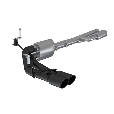 MBRP 3-Inch Cat-Back Exhaust Side Exit Armor Black 4.3L/5.3L Gas 2019-2026 Chevy Silverado 1500; 2022 Chevy Silverado 1500 LTD; 2019-2026 GMC Sierra 1500; 2022 GMC Sierra 1500 Limited