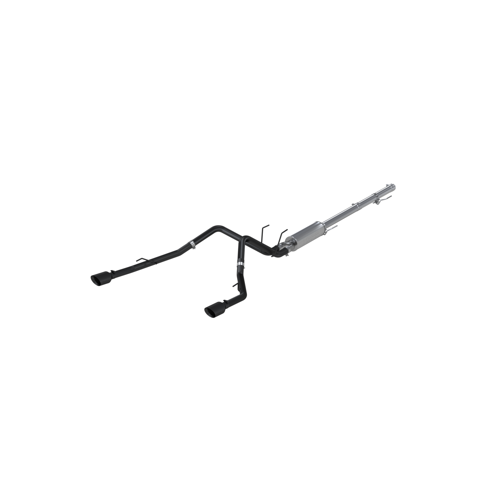 MBRP 2.5-Inch Cat-Back Exhaust Dual Armor Black 5.7L Gas 2009-2010 Dodge Ram 1500; 2011-2018 Ram 1500; 2019-2024 Ram 1500 Classic