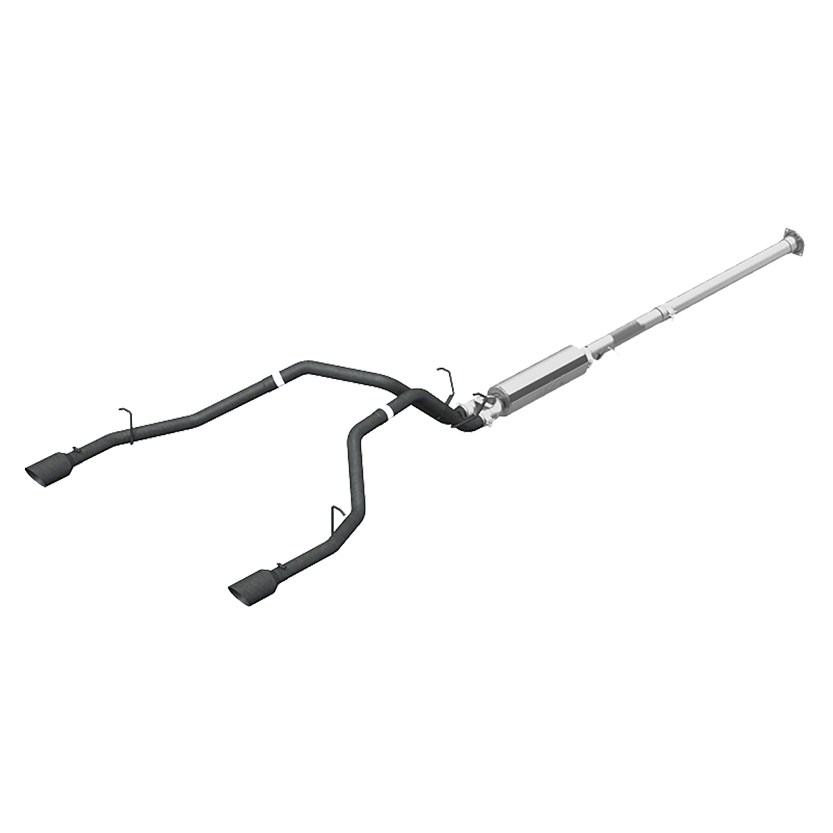 MBRP 2.5-Inch Cat-Back Exhaust Dual Armor Black 5.7L 2019-2024 Ram 1500