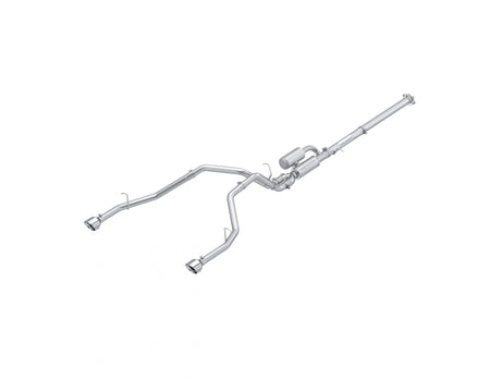 MBRP 3-Inch Cat-Back Exhaust Armor Pro 3.0L 2025-2026 Ram 1500 T304 Stainless Steel Polished Rear 2.5-Inch 2025-Up Ram 1500 3.0L SST SO Armor Pro 3 inch Cat-back 2.5 Inch Dual Split Rear Exhaust with Polished Tips