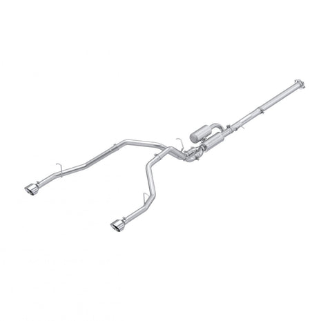 MBRP 3-Inch Cat-Back Exhaust Armor Pro 3.0L 2025-2026 Ram 1500 T304 Stainless Steel Polished Rear 2.5-Inch 2025-Up Ram 1500 3.0L SST SO Armor Pro 3 inch Cat-back 2.5 Inch Dual Split Rear Exhaust with Polished Tips