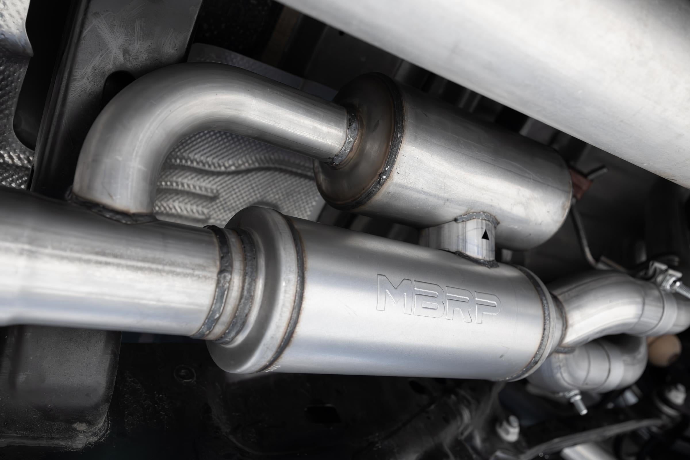 MBRP 3-Inch Cat-Back Exhaust Armor Pro 3.0L 2025-2026 Ram 1500 T304 Stainless Steel Polished Rear 2.5-Inch 2025-Up Ram 1500 3.0L SST SO Armor Pro 3 inch Cat-back 2.5 Inch Dual Split Rear Exhaust with Polished Tips