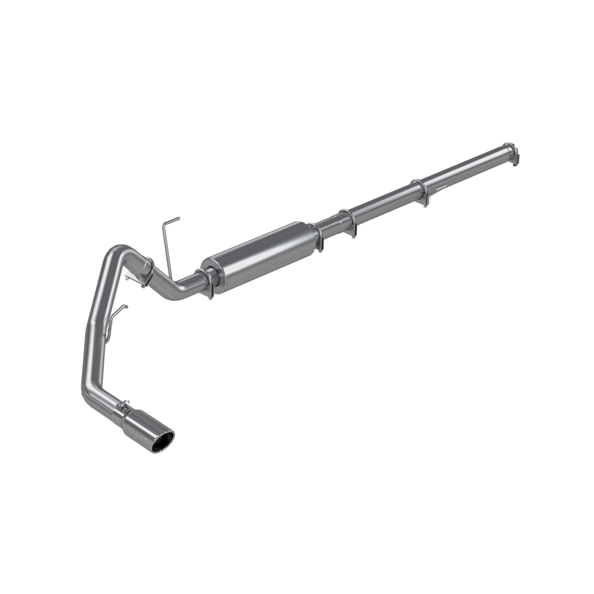 MBRP 3-Inch Cat-Back Exhaust Single Side Armor Lite 4.6L/5.4L Gas 2004-2008 Ford F-150 Aluminized Steel Crew Cab, Extended Cab 4-Inch