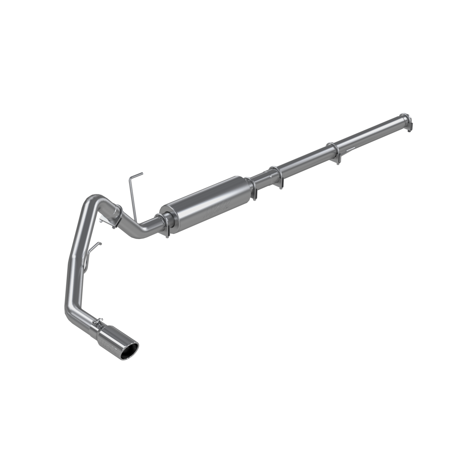MBRP 3-Inch Cat-Back Exhaust Single Side Armor Lite 4.6L/5.4L Gas 2004-2008 Ford F-150 Aluminized Steel Crew Cab, Extended Cab 4-Inch