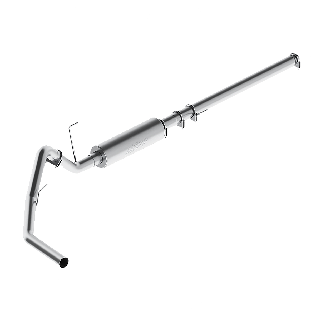 MBRP 3-Inch Cat-Back Exhaust Single Side Armor Lite 4.6L/5.4L Gas 2004-2008 Ford F-150 Aluminized Steel Crew Cab, Extended Cab Short Bed