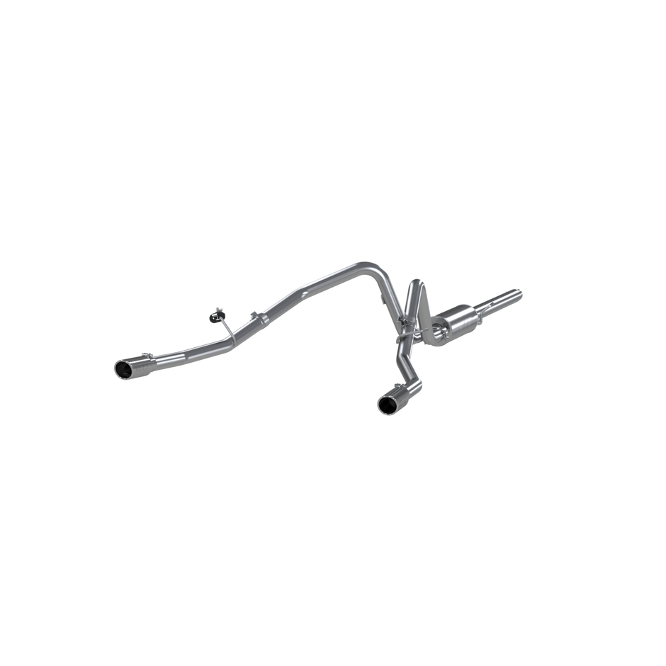 MBRP 2.5-Inch Cat-Back Exhaust Dual Armor Lite 4.6L/5.4L Gas 2004-2008 Ford F-150 Aluminized Steel Crew Cab, Extended Cab 3.5-Inch 3 Inch Cat Back Exhaust System Dual Split Rear For 04-08 Ford F-150 Extended Cab/Crew Cab Aluminized Steel