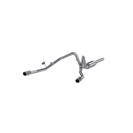 MBRP 2.5-Inch Cat-Back Exhaust Dual Armor Lite 4.6L/5.4L Gas 2004-2008 Ford F-150 Aluminized Steel Crew Cab, Extended Cab 3.5-Inch 3 Inch Cat Back Exhaust System Dual Split Rear For 04-08 Ford F-150 Extended Cab/Crew Cab Aluminized Steel