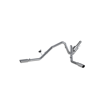 MBRP 2.5-Inch Cat-Back Exhaust Dual Armor Lite 4.6L/5.4L Gas 2004-2008 Ford F-150 Aluminized Steel Crew Cab, Extended Cab 3.5-Inch 3 Inch Cat Back Exhaust System Dual Split Side Aluminized Steel For 04-08 Ford F-150