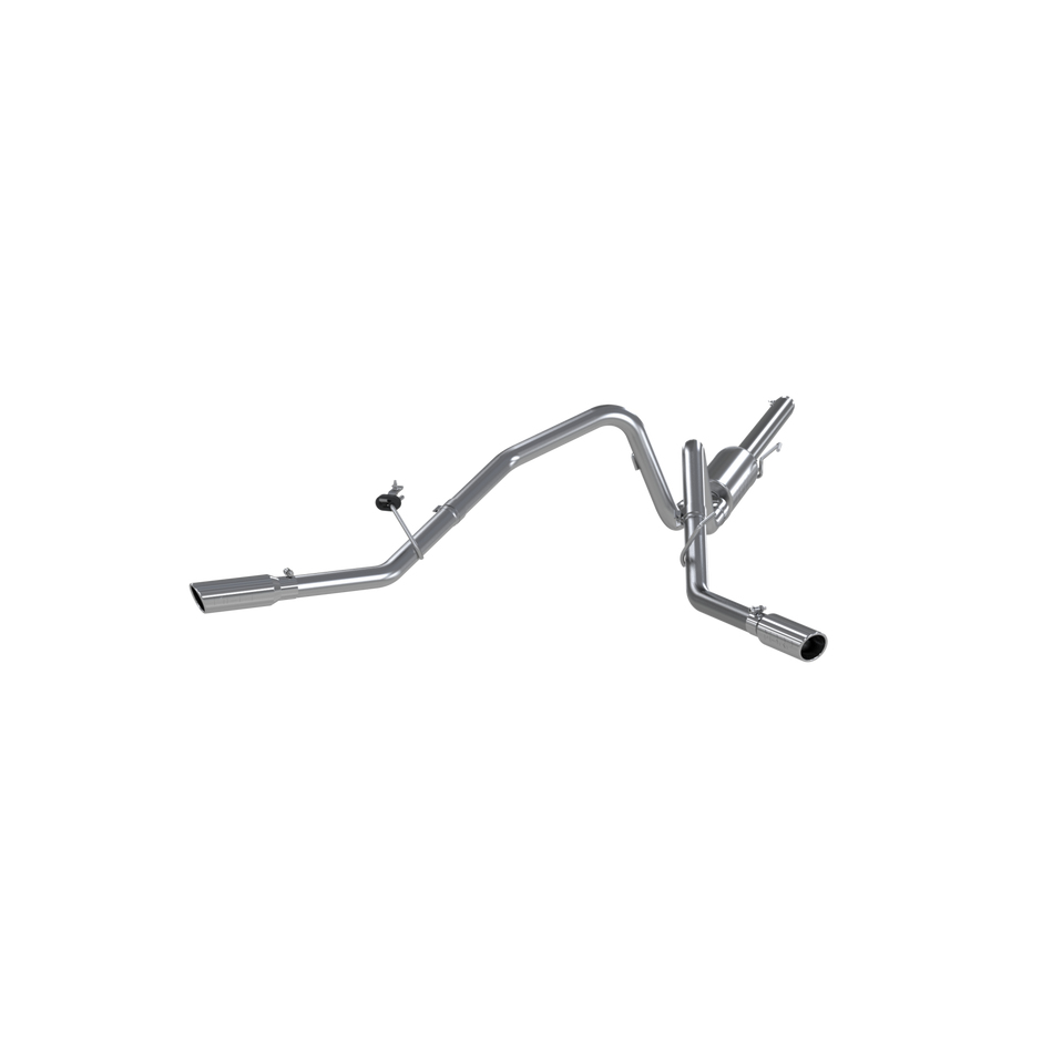 MBRP 2.5-Inch Cat-Back Exhaust Dual Armor Lite 4.6L/5.4L Gas 2004-2008 Ford F-150 Aluminized Steel Crew Cab, Extended Cab 3.5-Inch 3 Inch Cat Back Exhaust System Dual Split Side Aluminized Steel For 04-08 Ford F-150