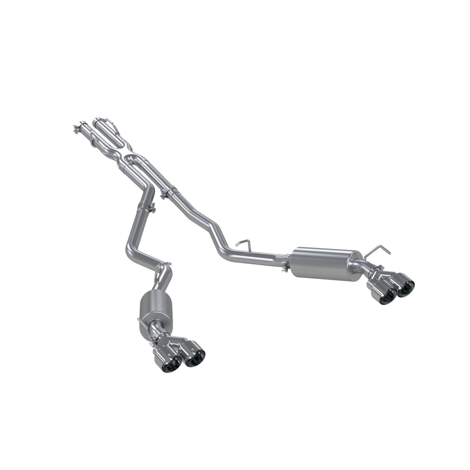 MBRP 2.5-Inch Cat-Back Exhaust Quad Armor Lite 3.0L EcoBoost/Gas 2020-2026 Ford Explorer; 2020-2026 Lincoln Aviator