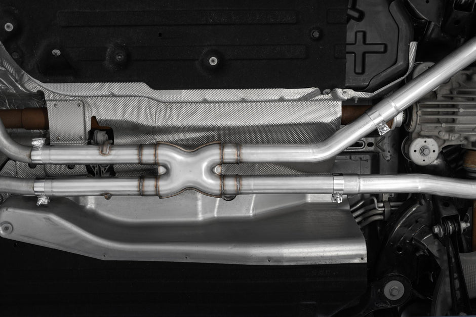 MBRP 2.5-Inch Cat-Back Exhaust Quad Armor Lite 3.0L EcoBoost/Gas 2020-2026 Ford Explorer; 2020-2026 Lincoln Aviator