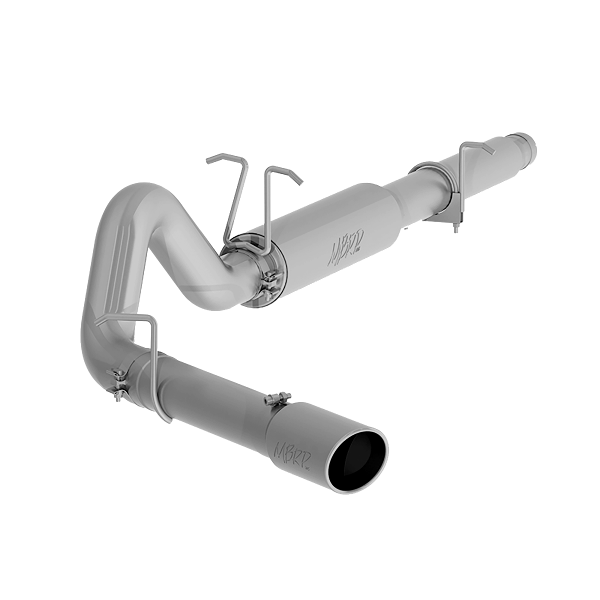 MBRP 4-Inch Cat-Back Exhaust Single Side Exit Armor Lite 6.8L Gas 1999-2004 Ford F-250 Super Duty/F-350 Super Duty Aluminized Steel Passenger Side