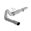MBRP 4-Inch Cat-Back Exhaust Single Side Exit Armor Lite 6.8L Gas 1999-2004 Ford F-250 Super Duty/F-350 Super Duty Aluminized Steel Passenger Side