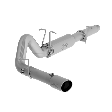 MBRP 4-Inch Cat-Back Exhaust Single Side Exit Armor Lite 6.8L Gas 1999-2004 Ford F-250 Super Duty/F-350 Super Duty Aluminized Steel Passenger Side