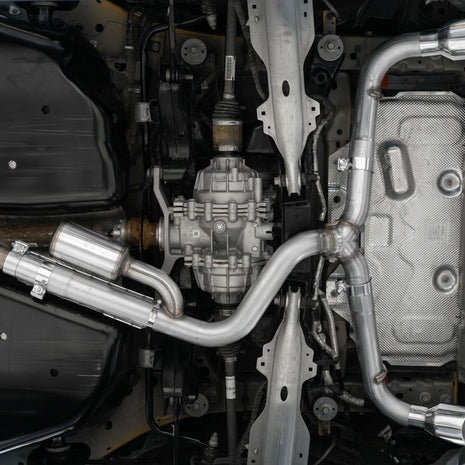 MBRP 2.5-Inch Resonator Dual Split Rear Exit Armor Plus 2.0L EcoBoost 2021-2026 Ford Bronco Sport
